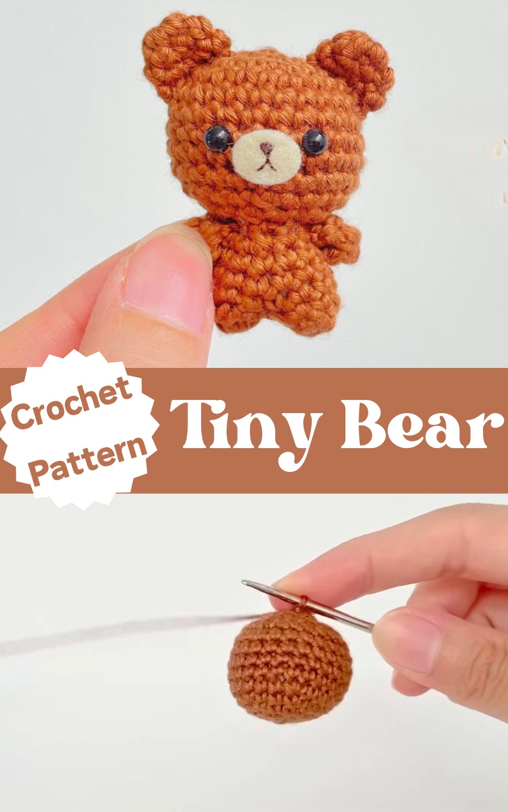 Tiny Brown Bear Amigurumi