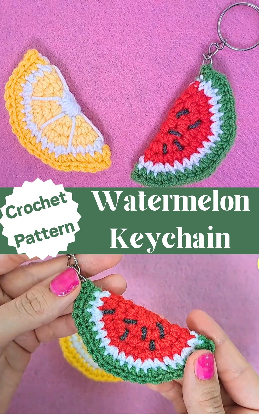 Watermelon Keychain