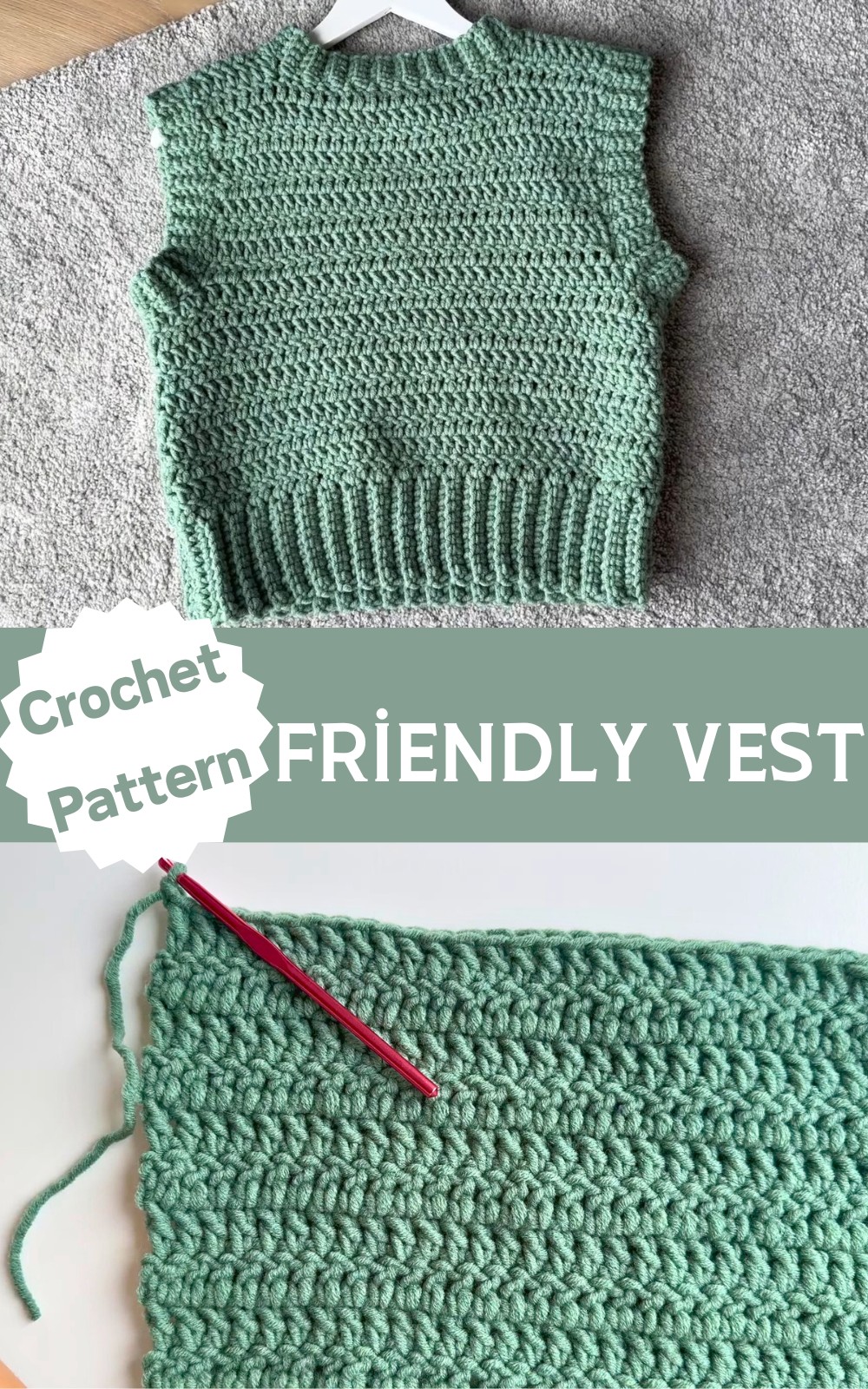 Beginner Friendly Crochet Vest