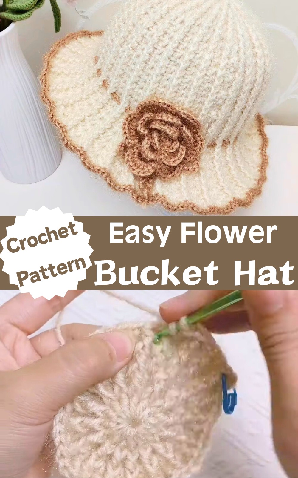 Crochet A Flower Bucket Hat