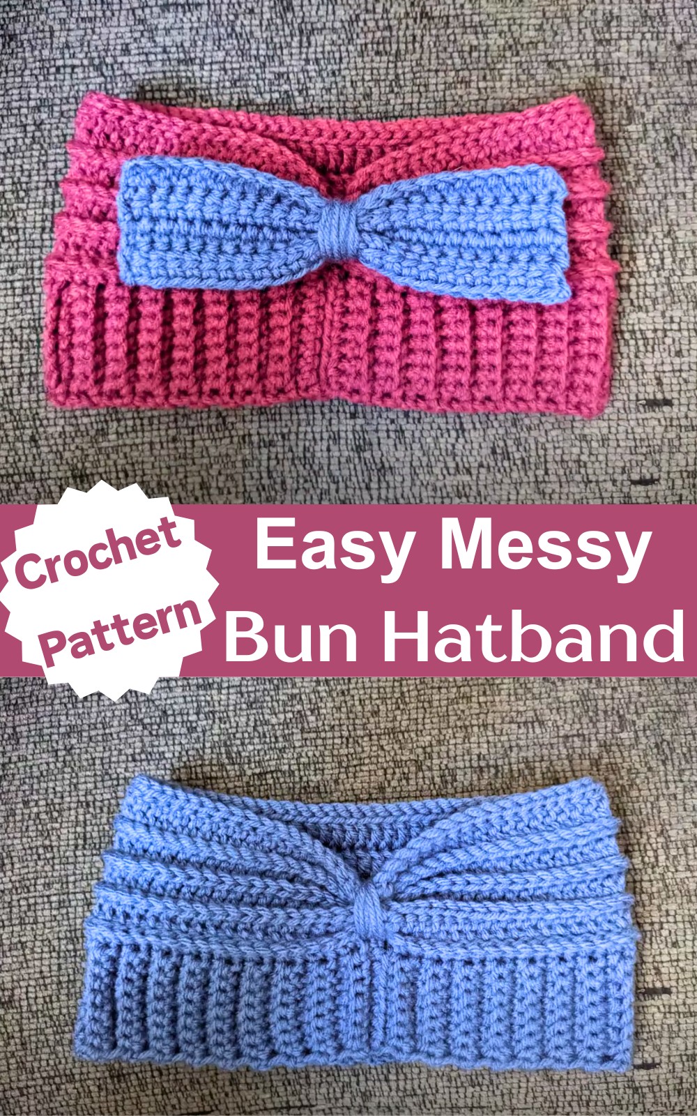 Crochet A Messy Bun Hatband