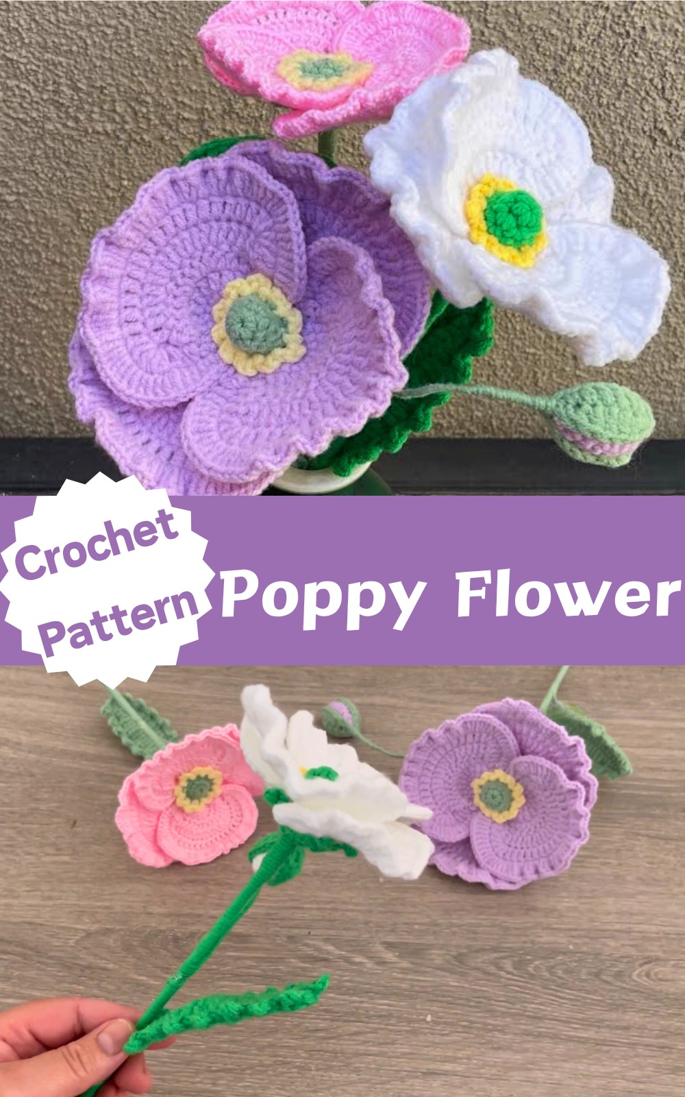 Crochet A Poppy Flower