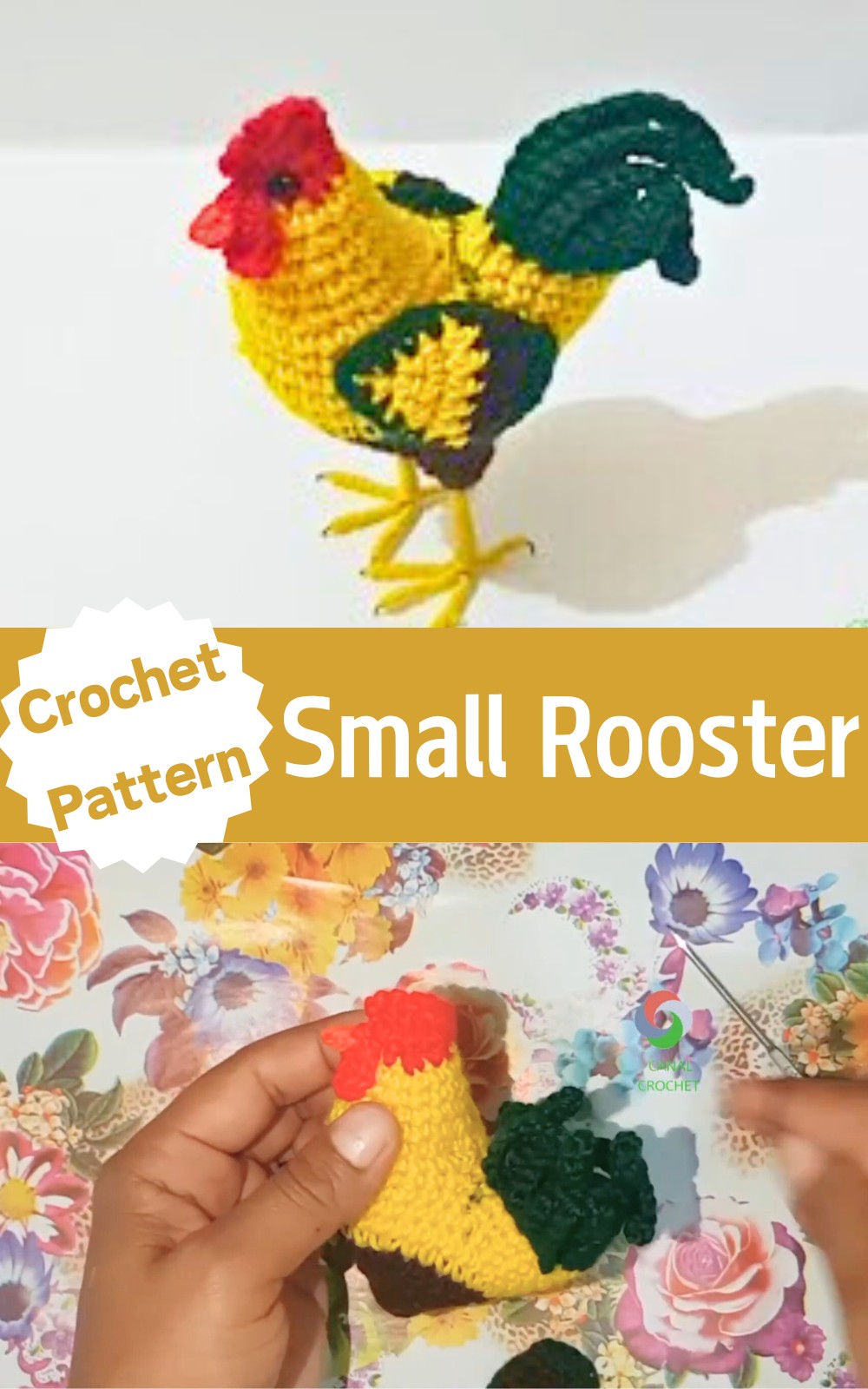 Crochet Beautiful Small Rooster