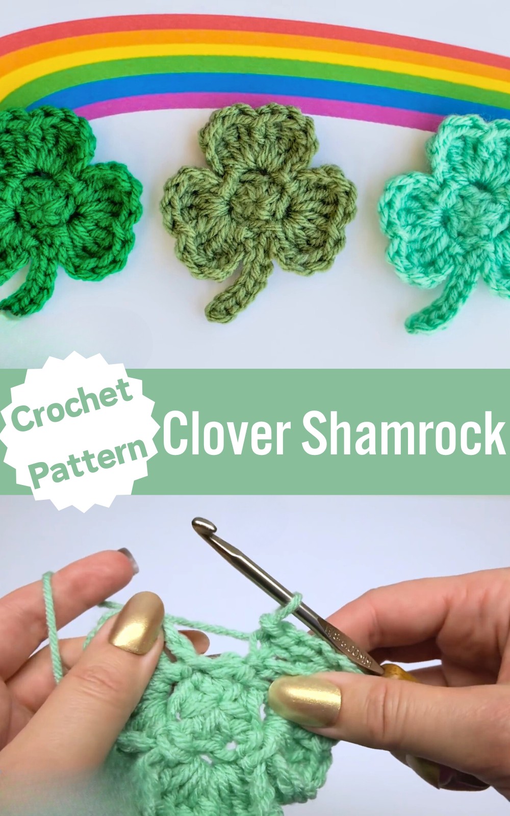 Crochet Clover Shamrock