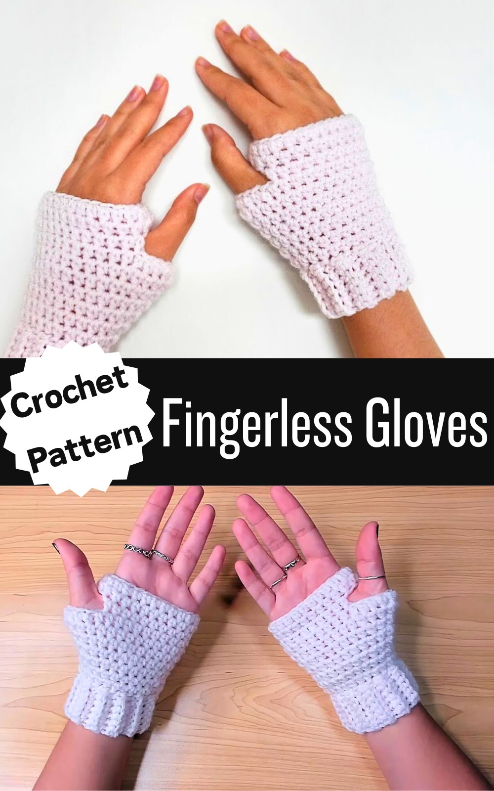 Crochet Fingerless Gloves Tutorial