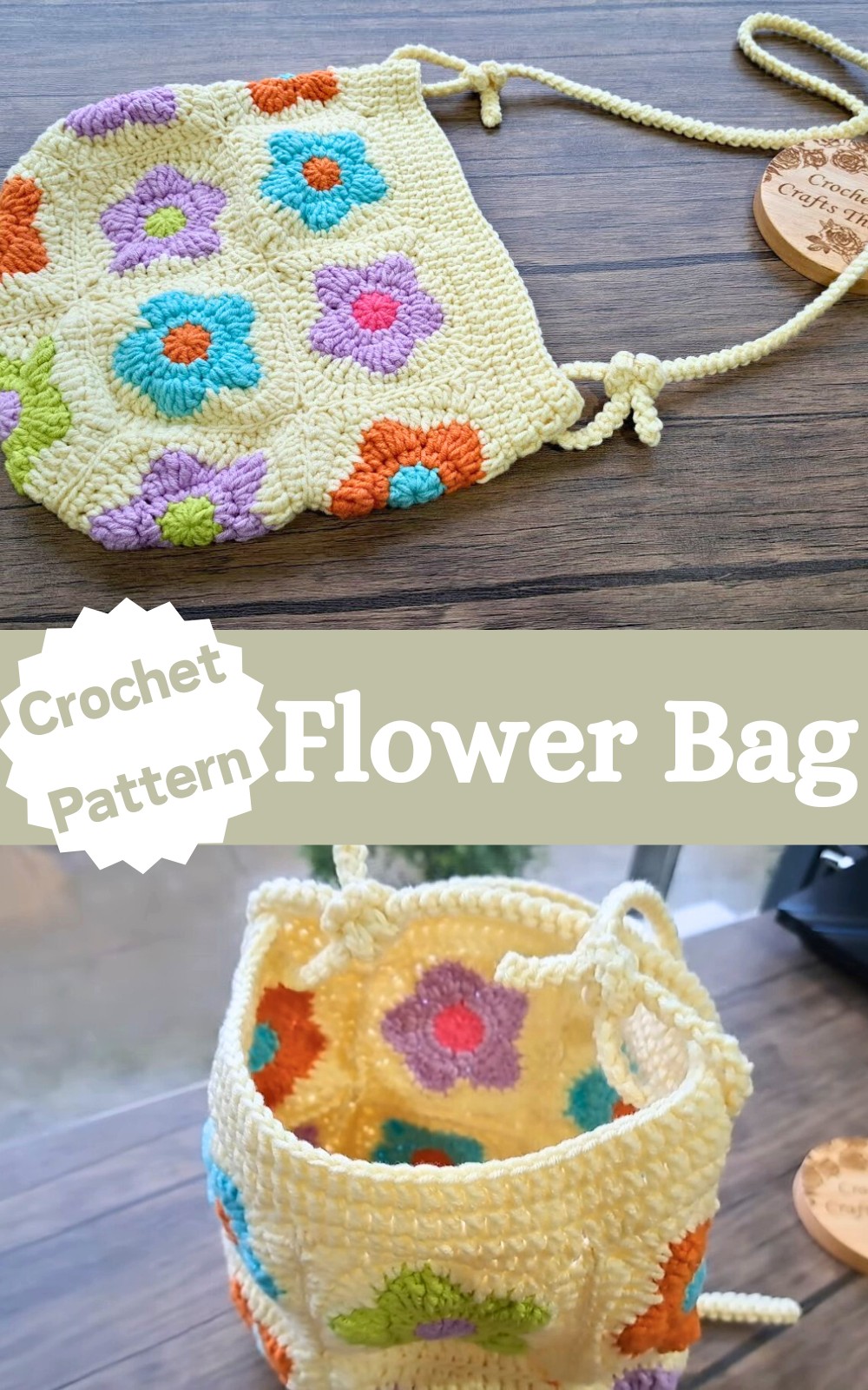 Crochet Flower Bag