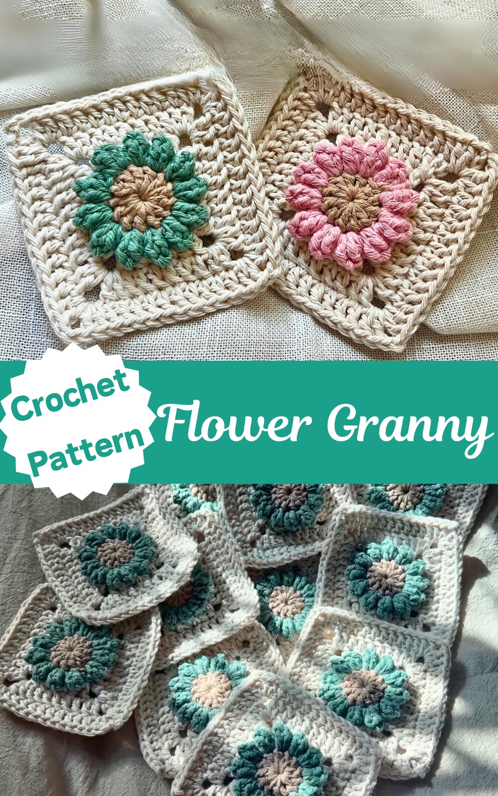 Crochet Flower Granny Square