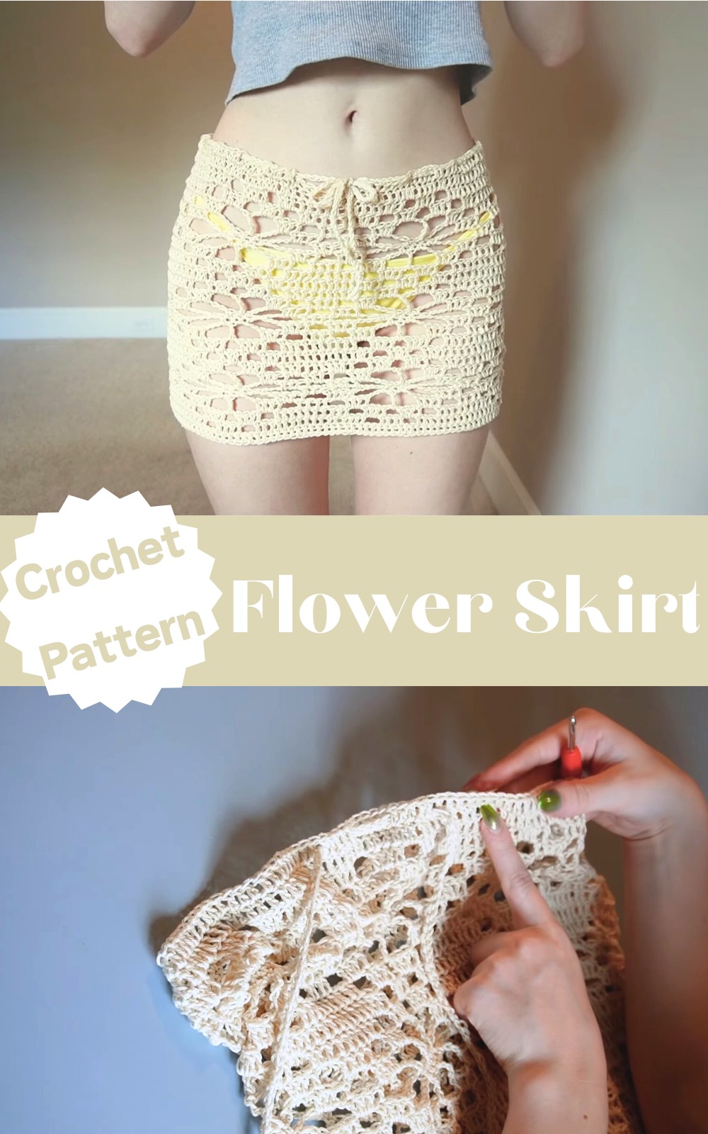 Crochet Flower Skirt