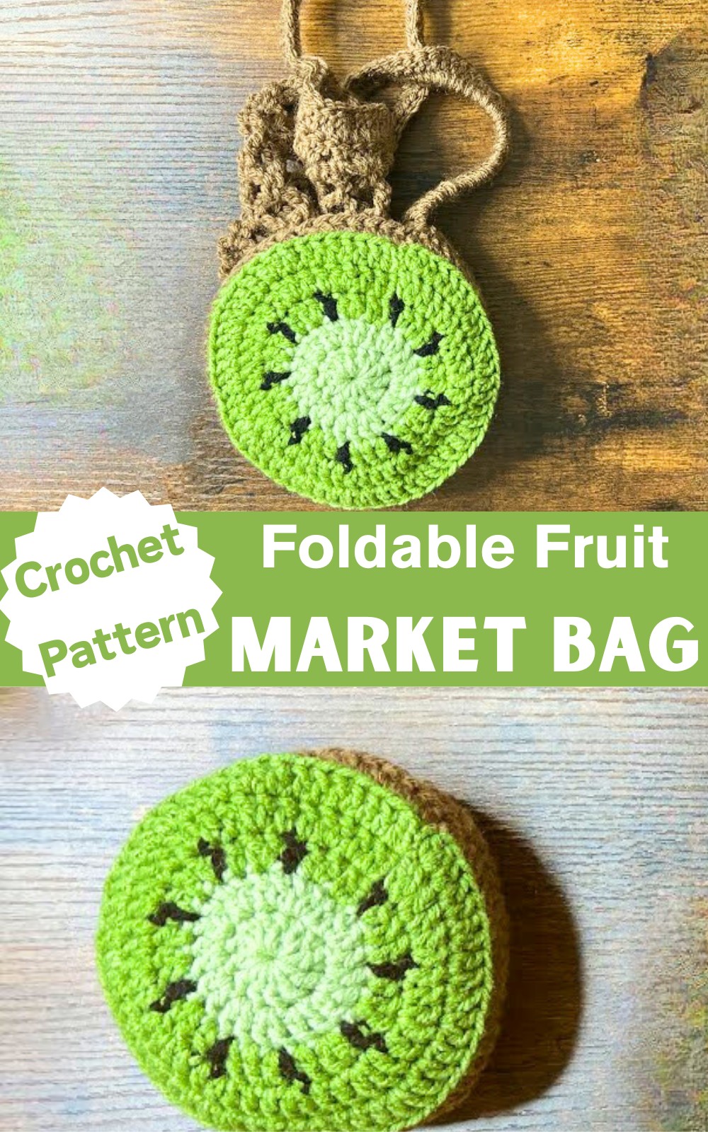 Crochet Foldable Fruit Market Bag