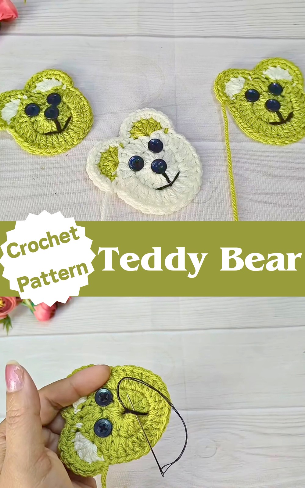 Crochet Teddy Bear Sticker