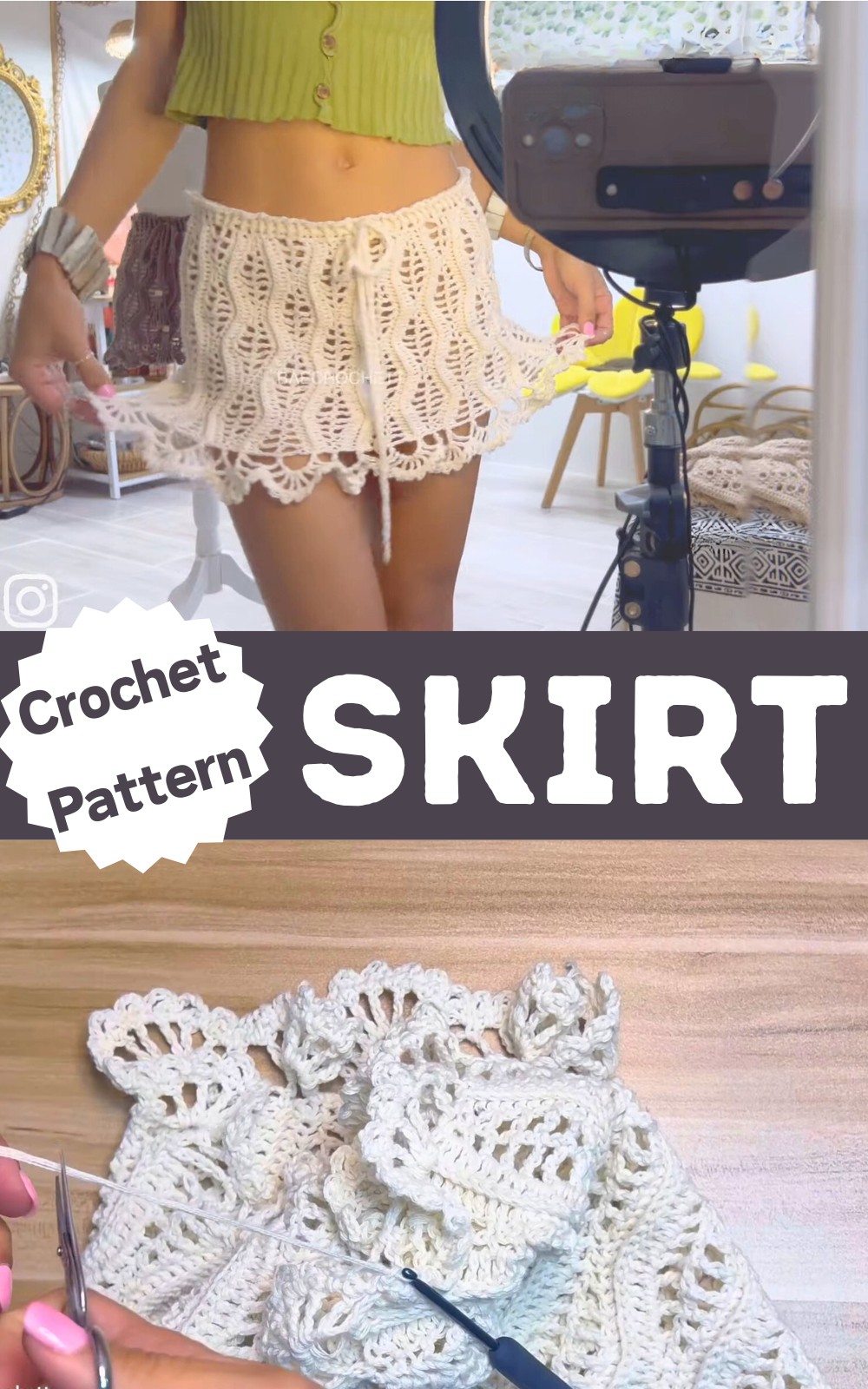 Cute Crochet Skirt