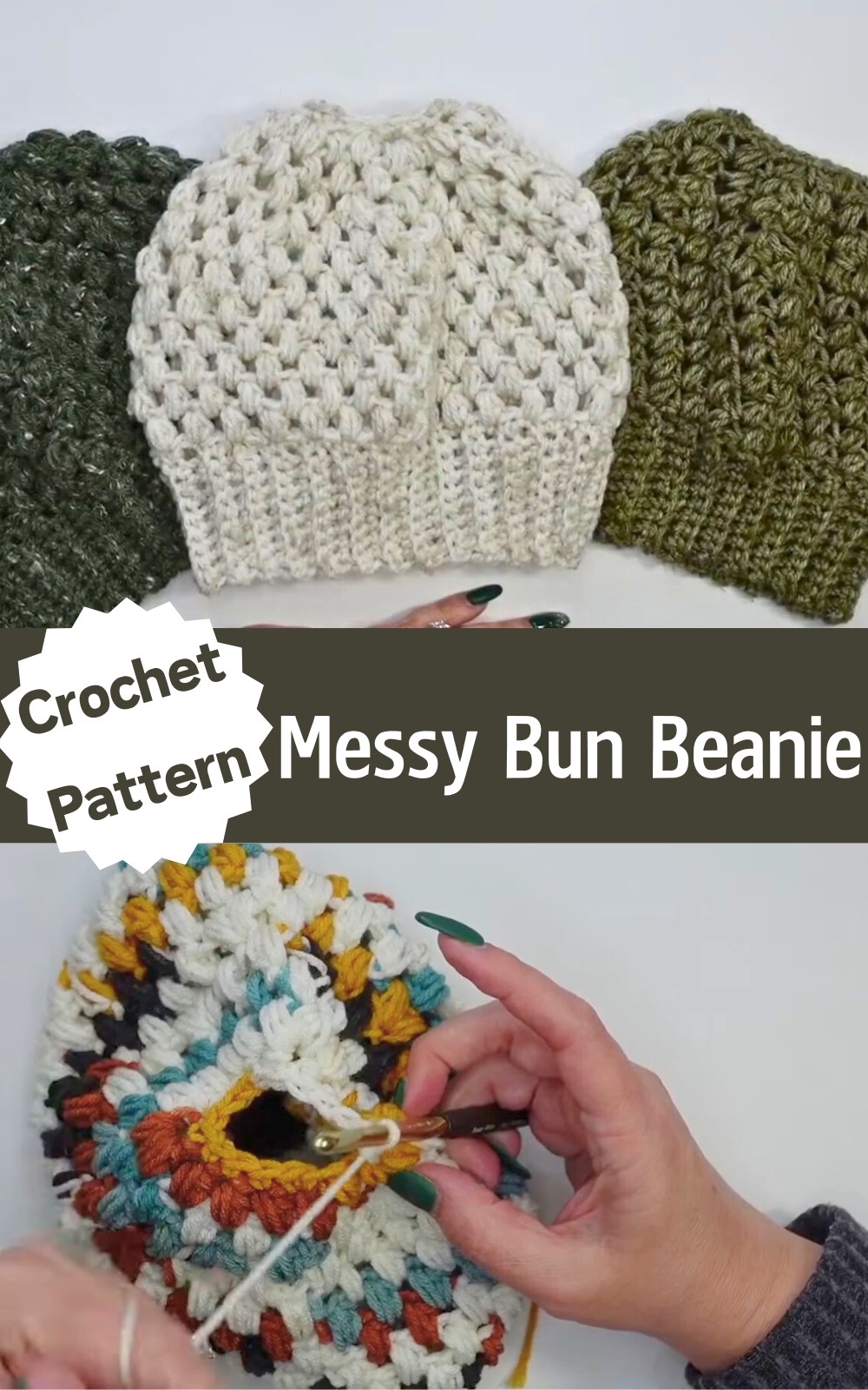 Easy Messy Bun Beanie