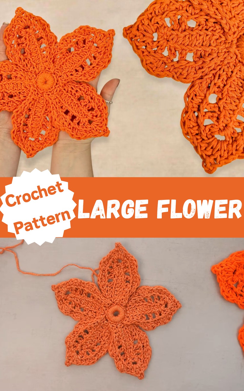 Large Crochet Flower