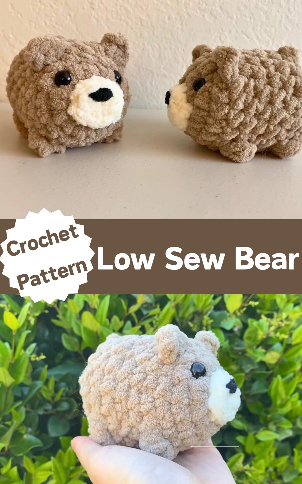 Low Sew Crochet Bear