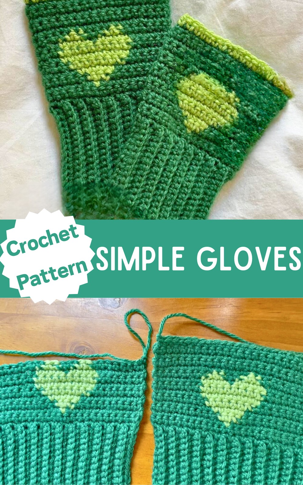 Simple Fingerless Gloves Tutorial