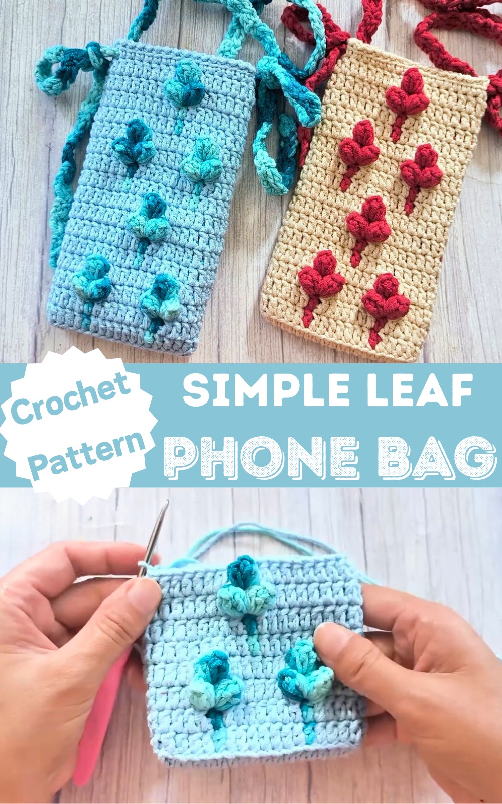 Simple Leaf Phone Bag