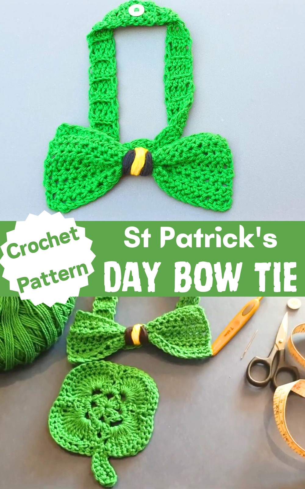 St Patrick's Day Bow Tie