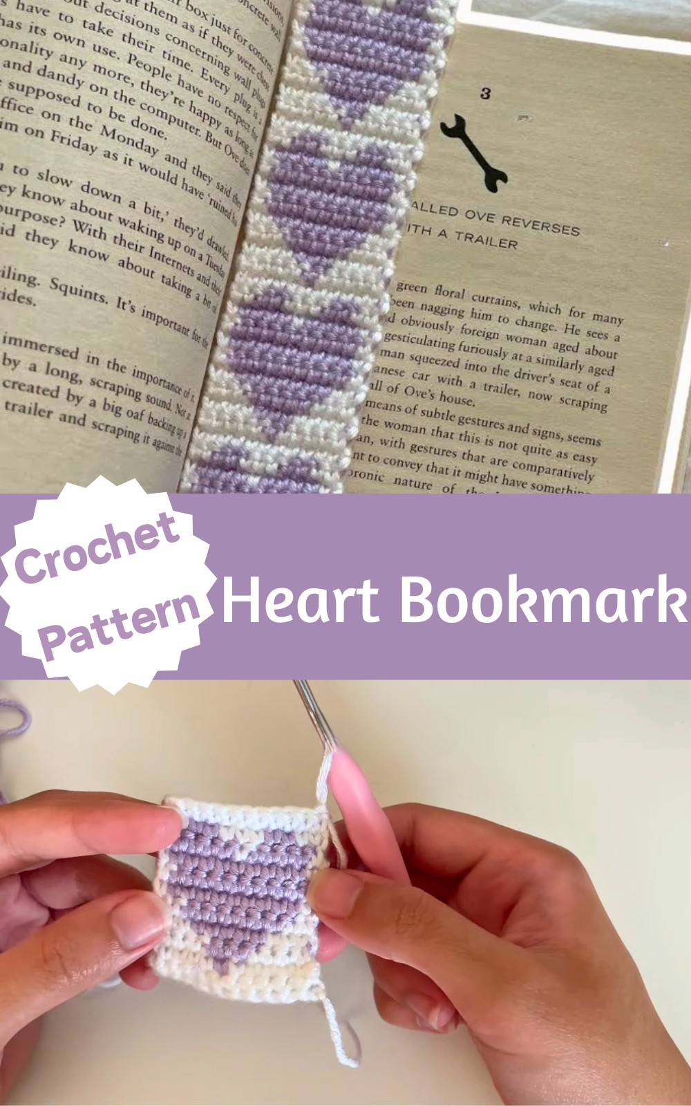 Crochet A Heart Bookmark