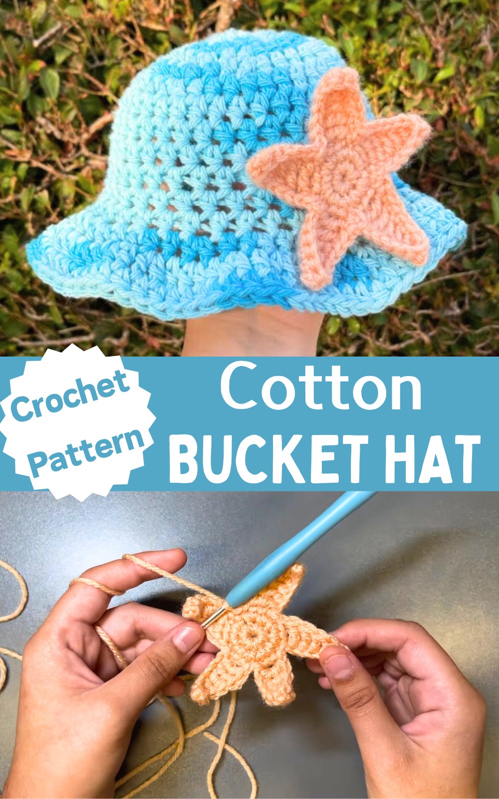 Crochet Cotton Bucket Hat