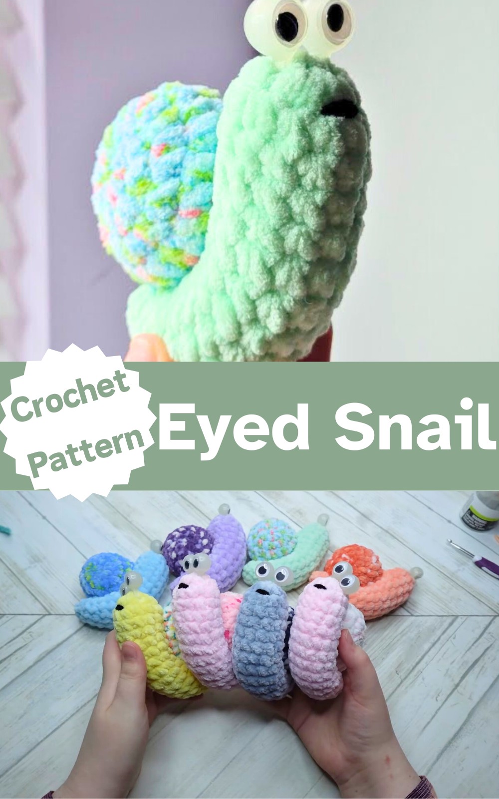 Crochet Eyed Snail