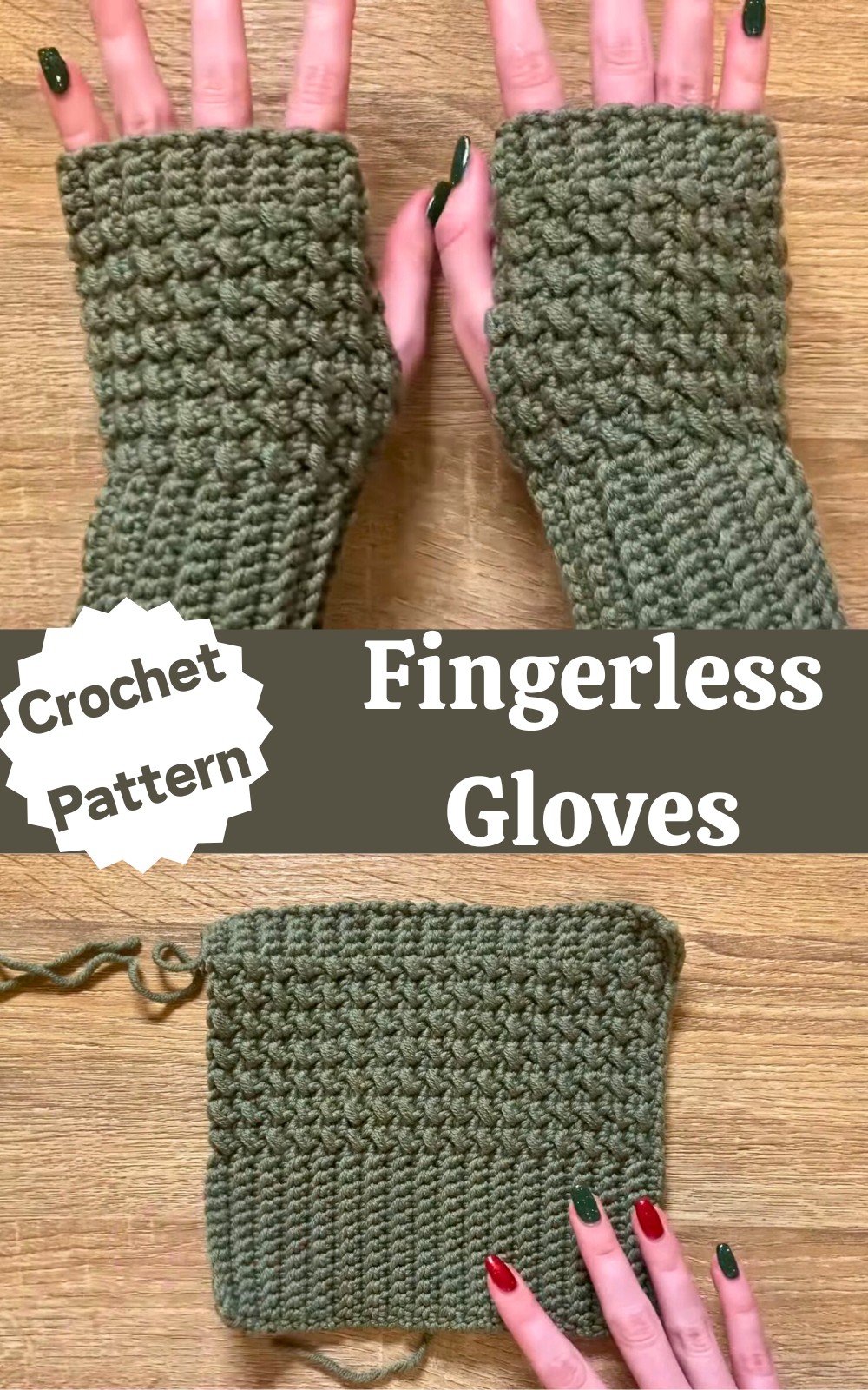 Crochet Fingerless Gloves