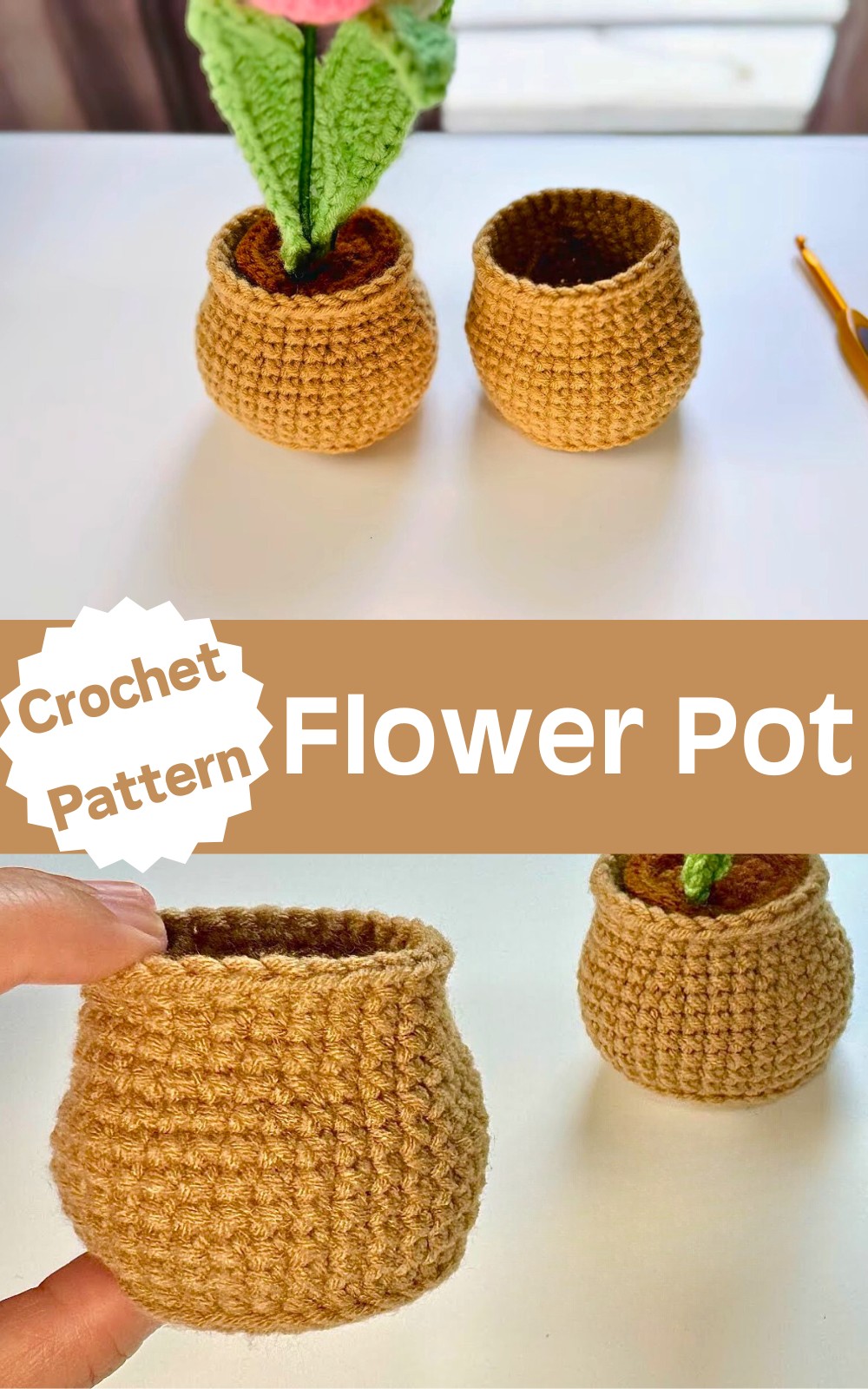 Crochet Flower Pot Pattern