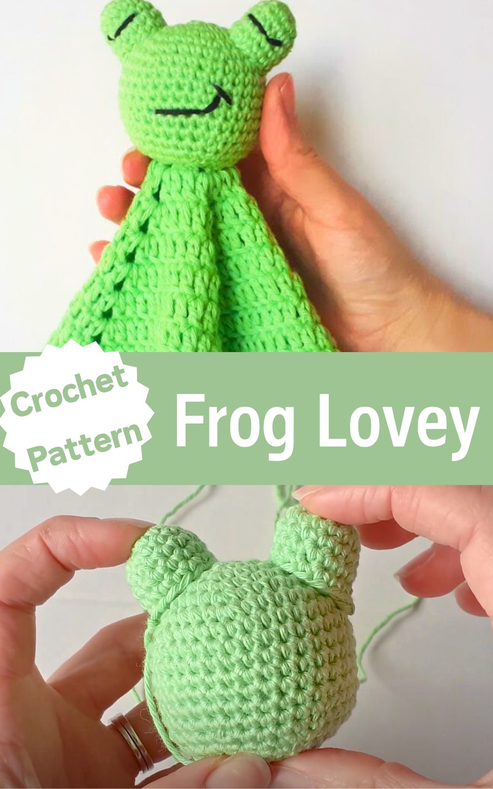 Crochet Frog Lovey