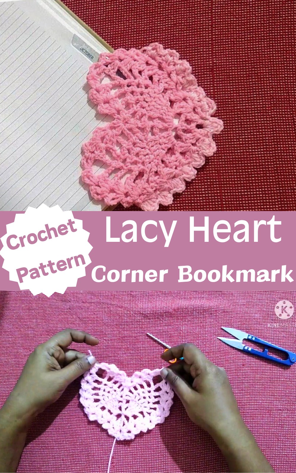 Crochet Heart Corner Bookmark Patterns For Valentine S Day Gifts Crochet Wave