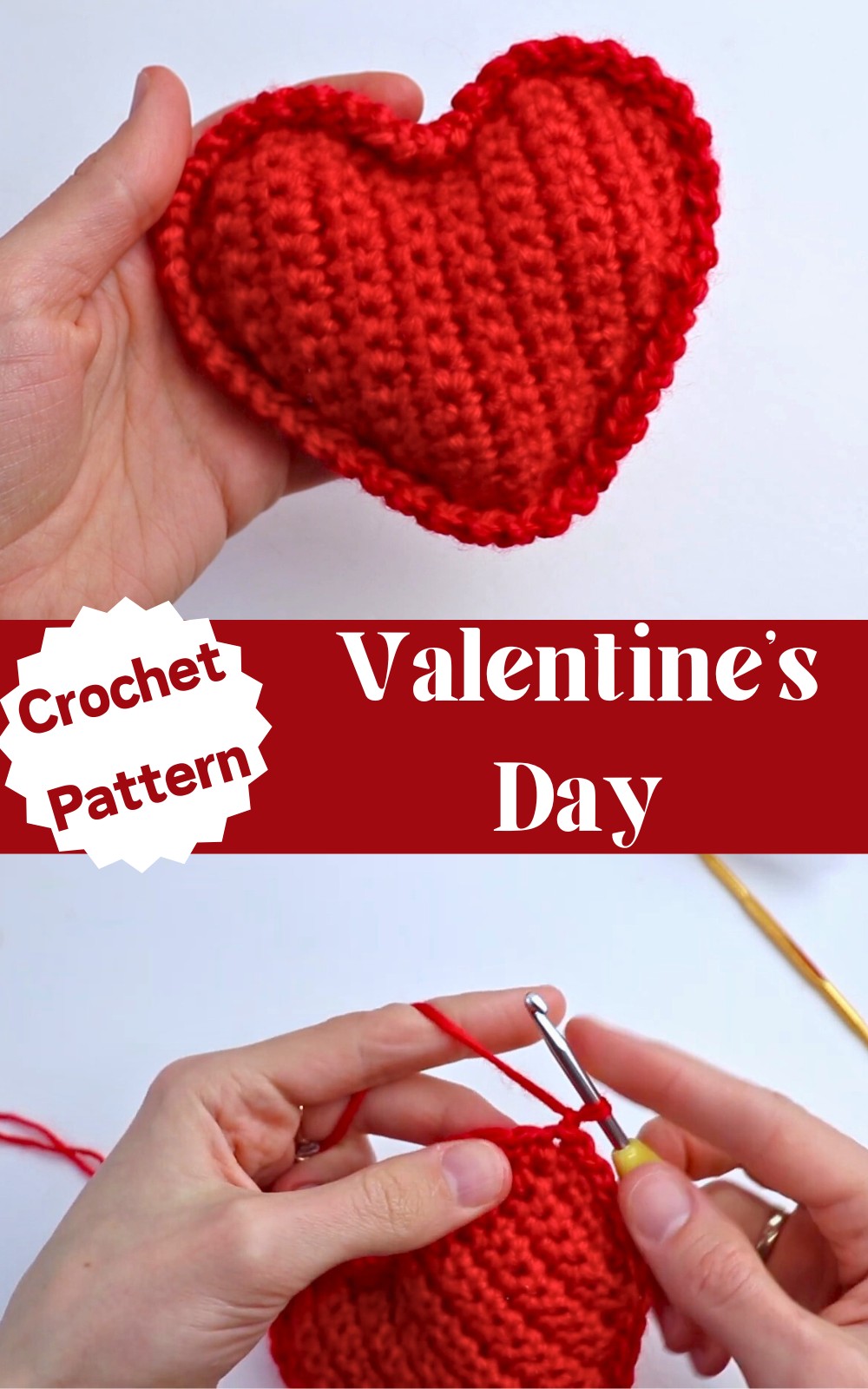 Crochet a Heart for Valentine's Day