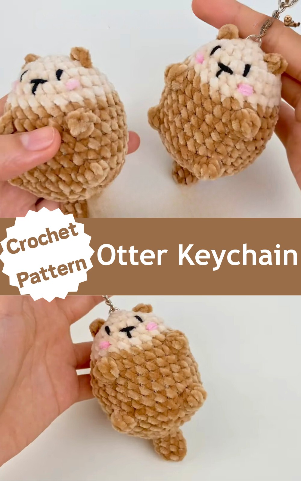 Crochet an Otter Keychain