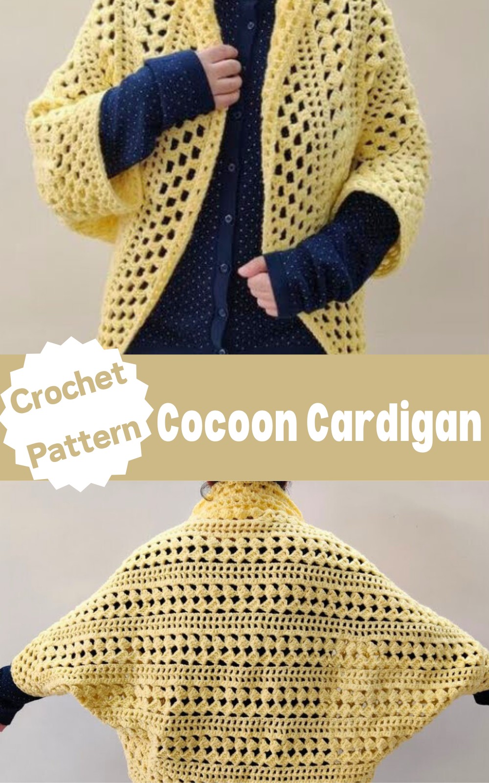 Easy Cocoon Cardigan Tutorial