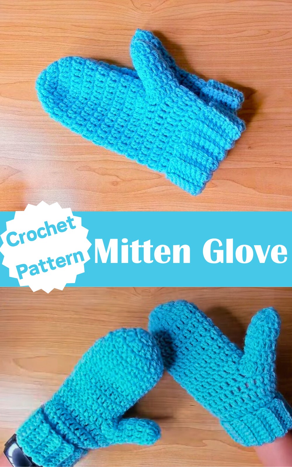 Easy Crochet Mitten Glove