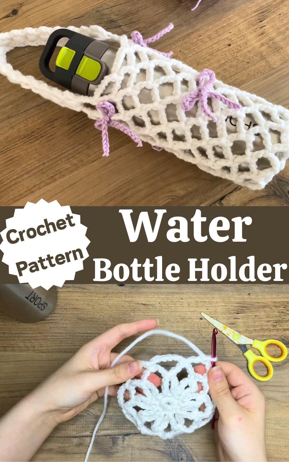 Easy Crochet Water Bottle Holder