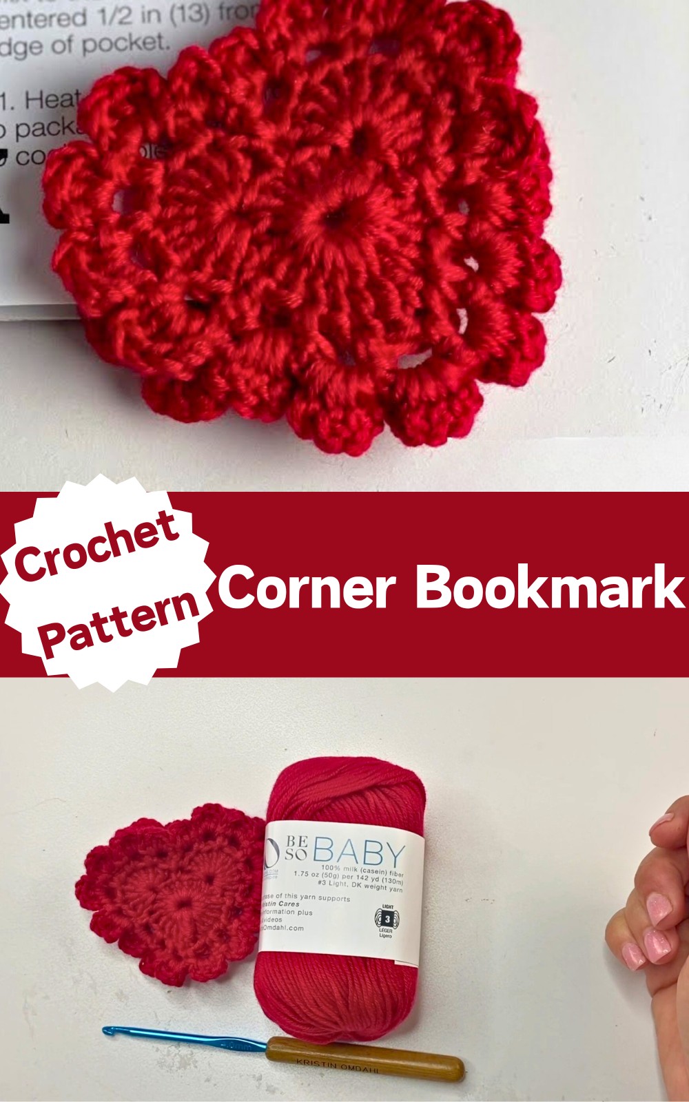 Easy Heart Corner Bookmark