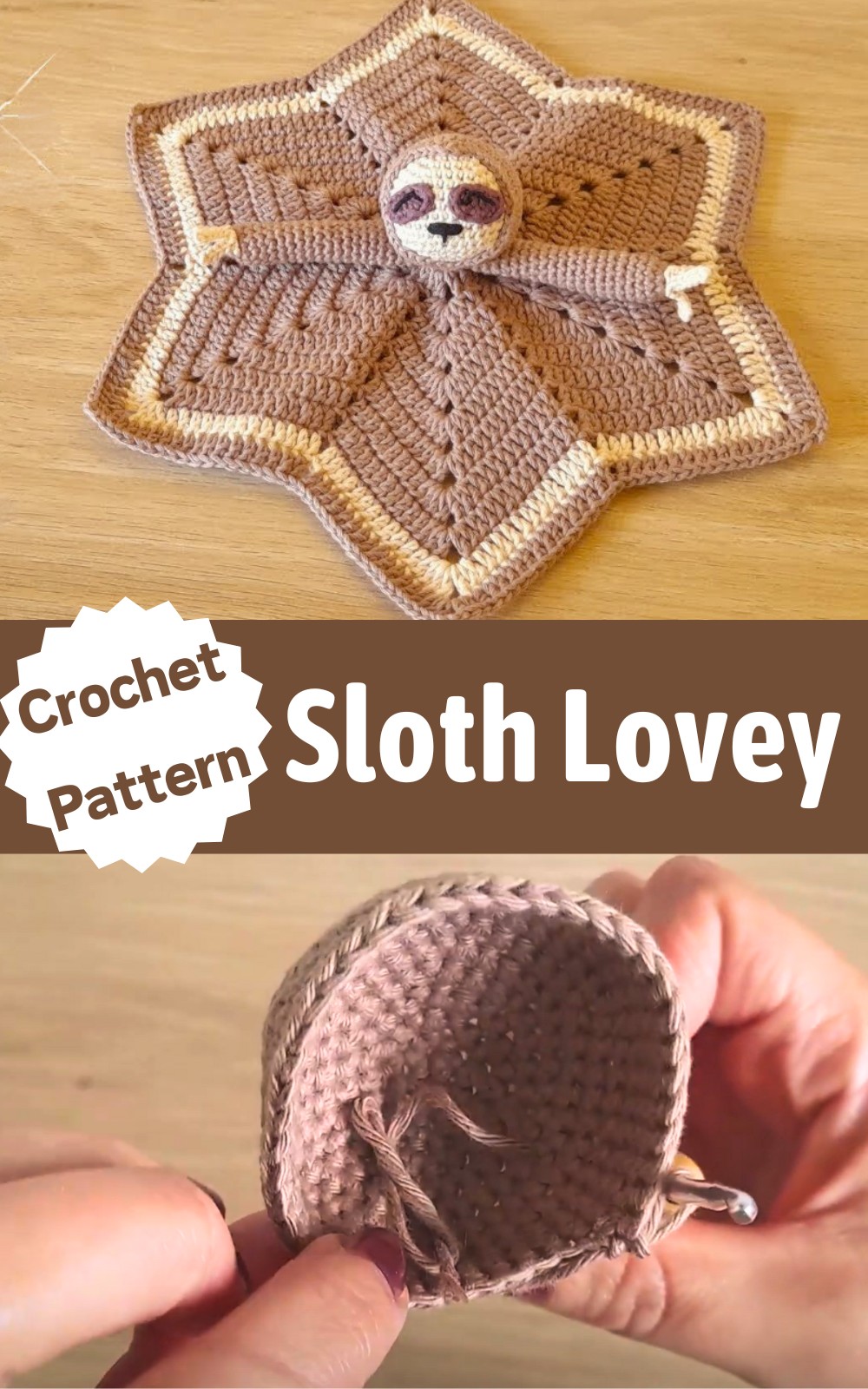 How To Crochet A Sloth Lovey