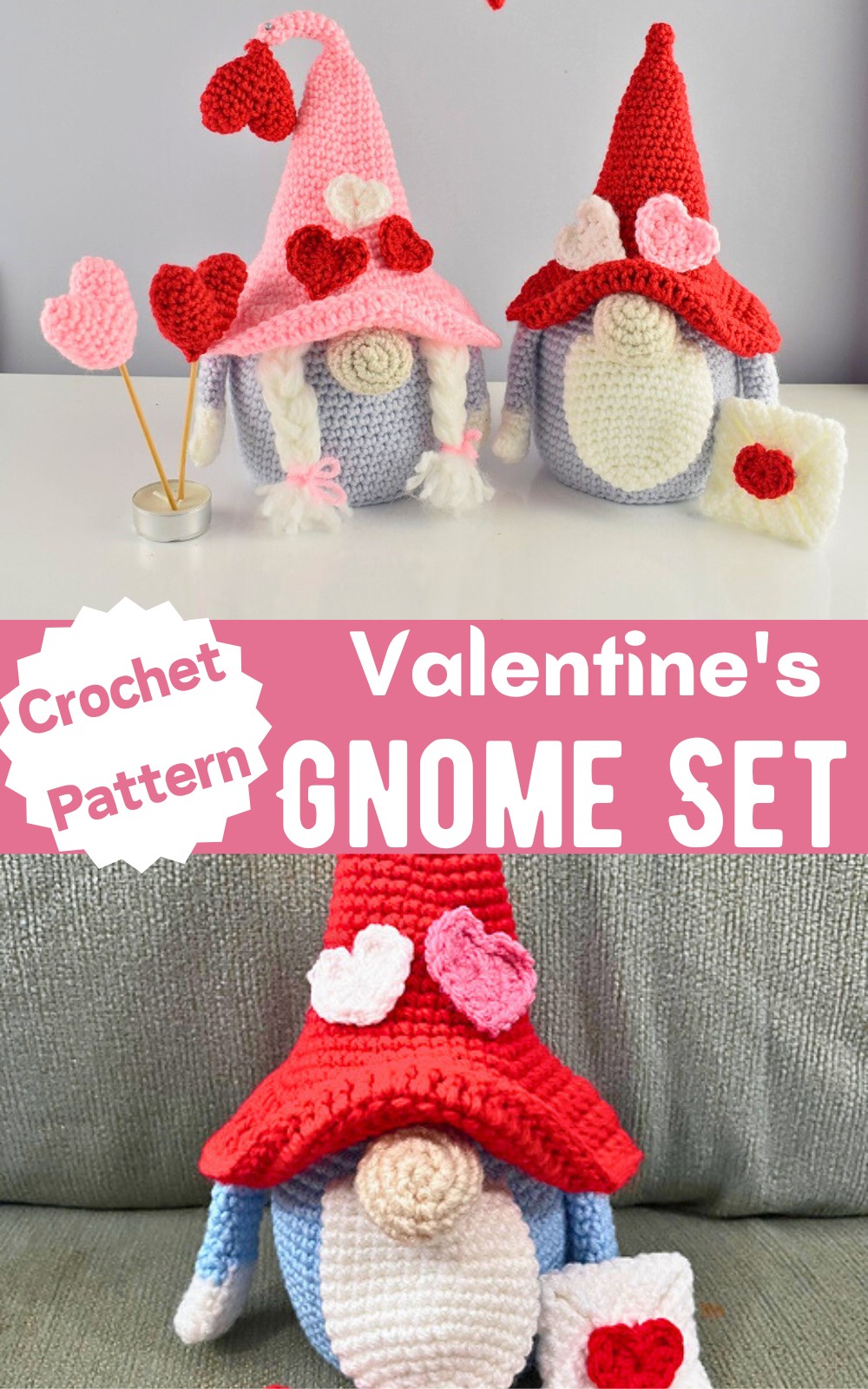 Valentine's Gnome Set