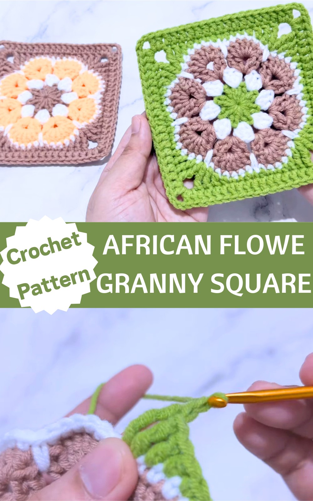 Crochet African Flowe Granny Square