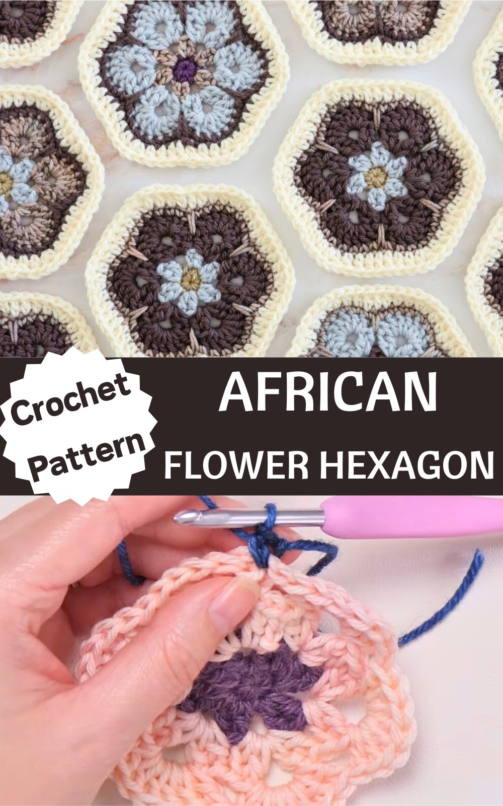 Crochet An African Flower Hexagon 