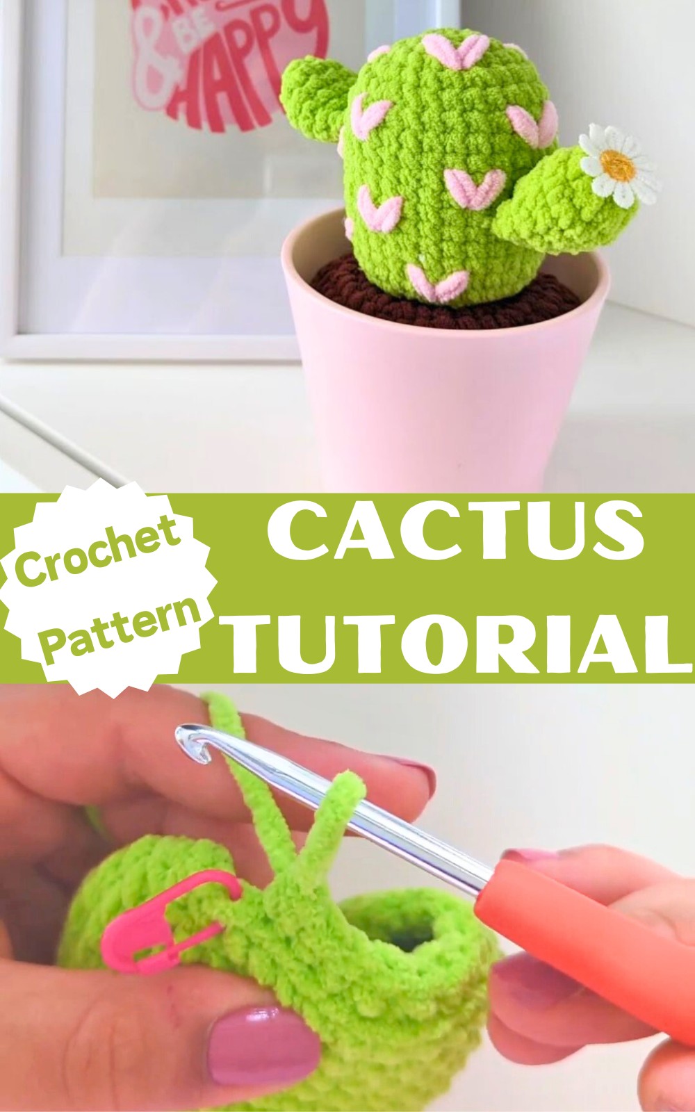 Crochet Cactus Tutorial