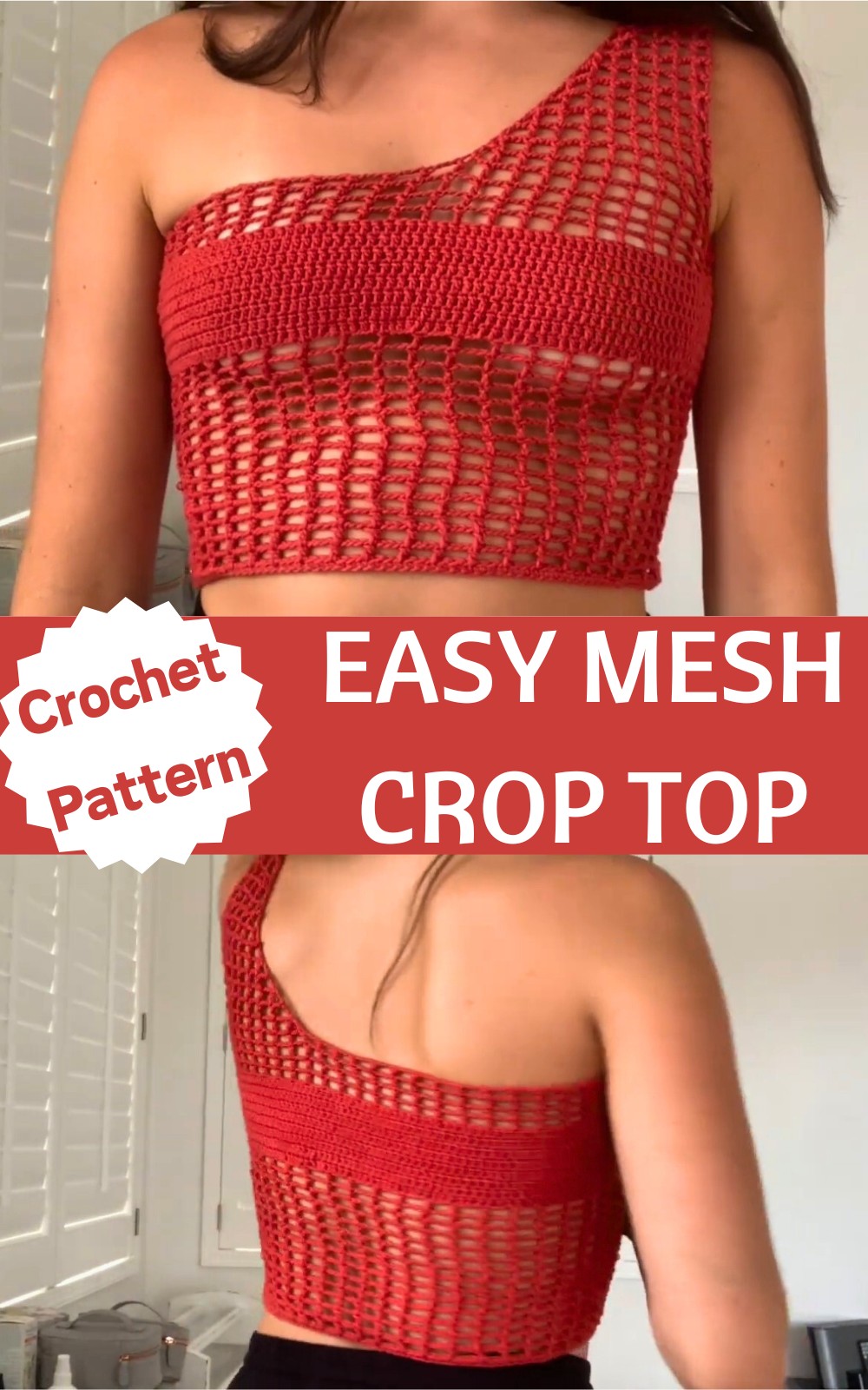 Crochet Mesh Crop Top Tutorial