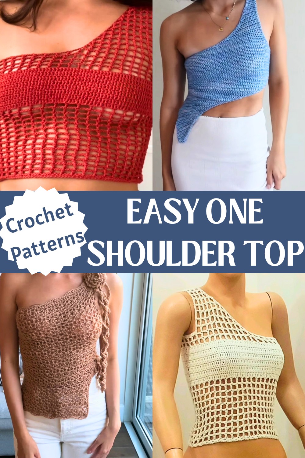 Crochet One Shoulder Top