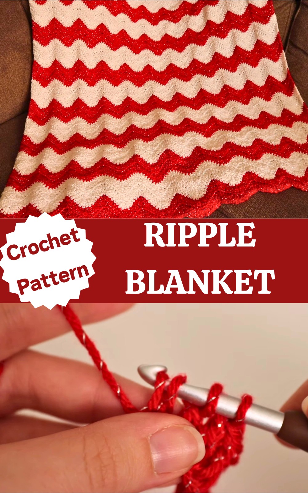 Crochet Ripple Blanket Pattern