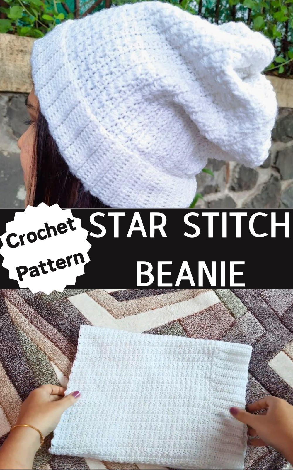 Crochet Star Stitch Beanie