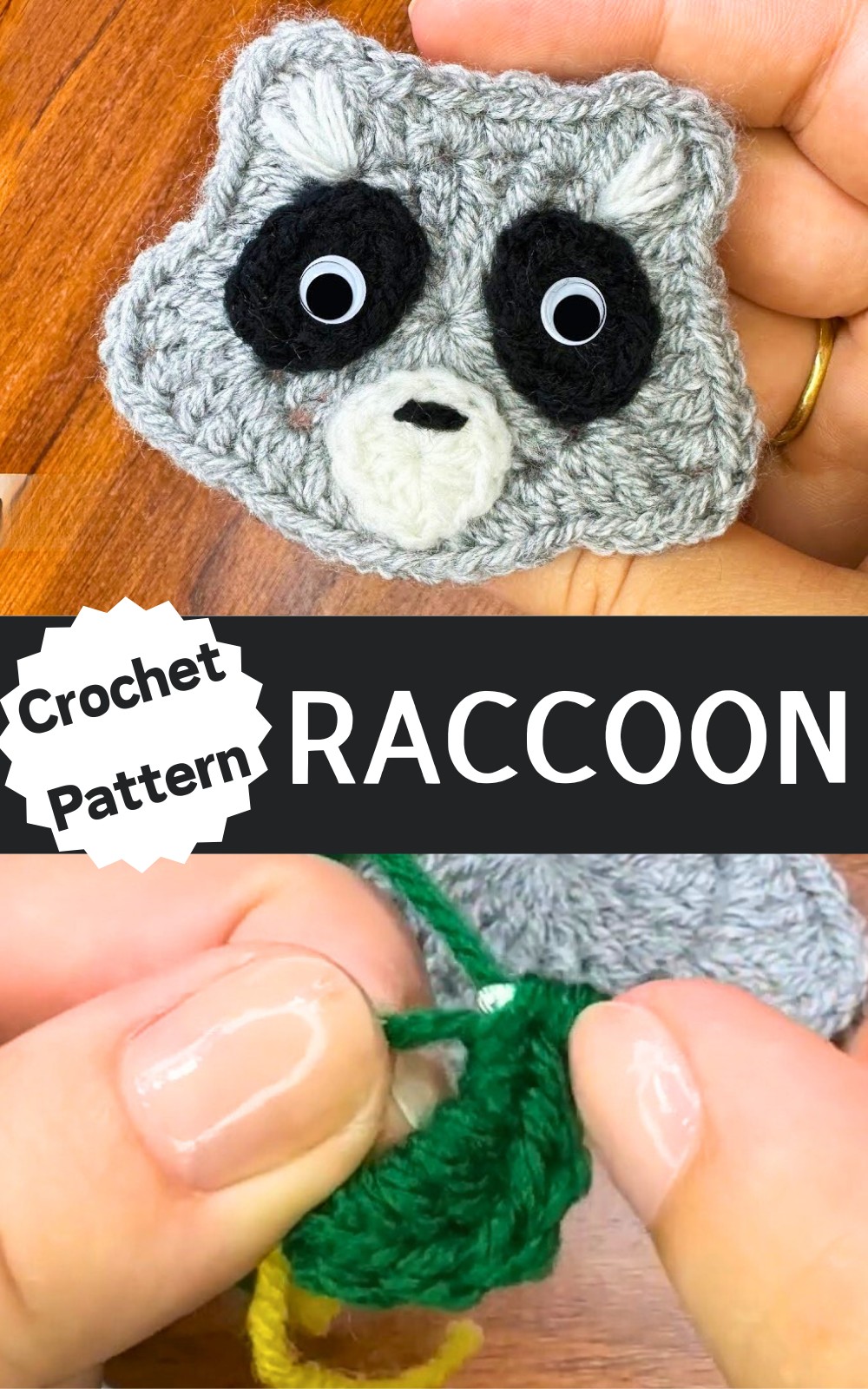 Free Crochet Raccoon Pattern
