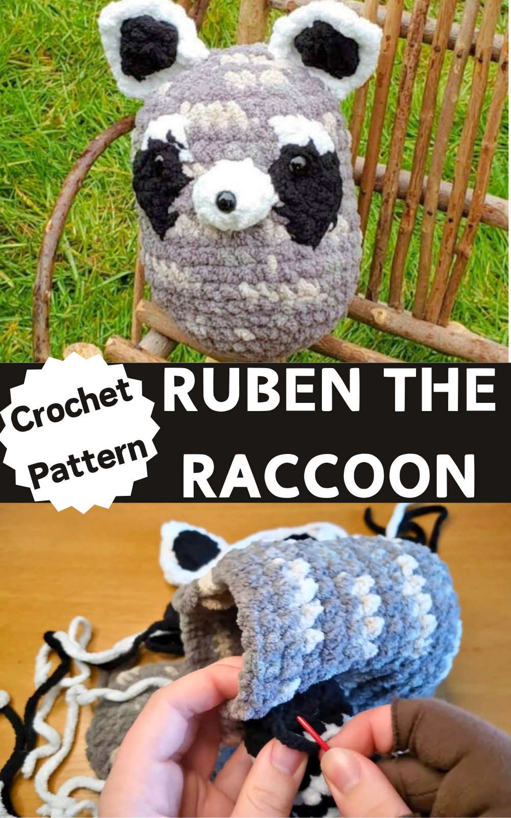 Ruben the Raccoon Amigurumi