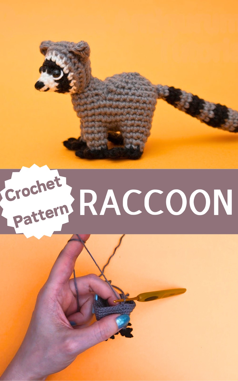 Simple Crochet Raccoon Amigurumi