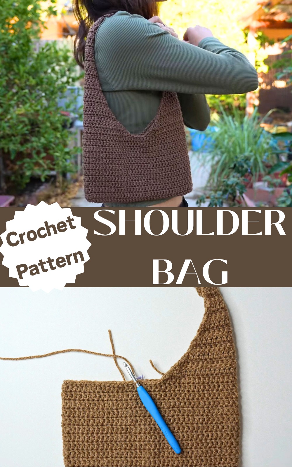 Simple Crochet Shoulder Bag Tutorial