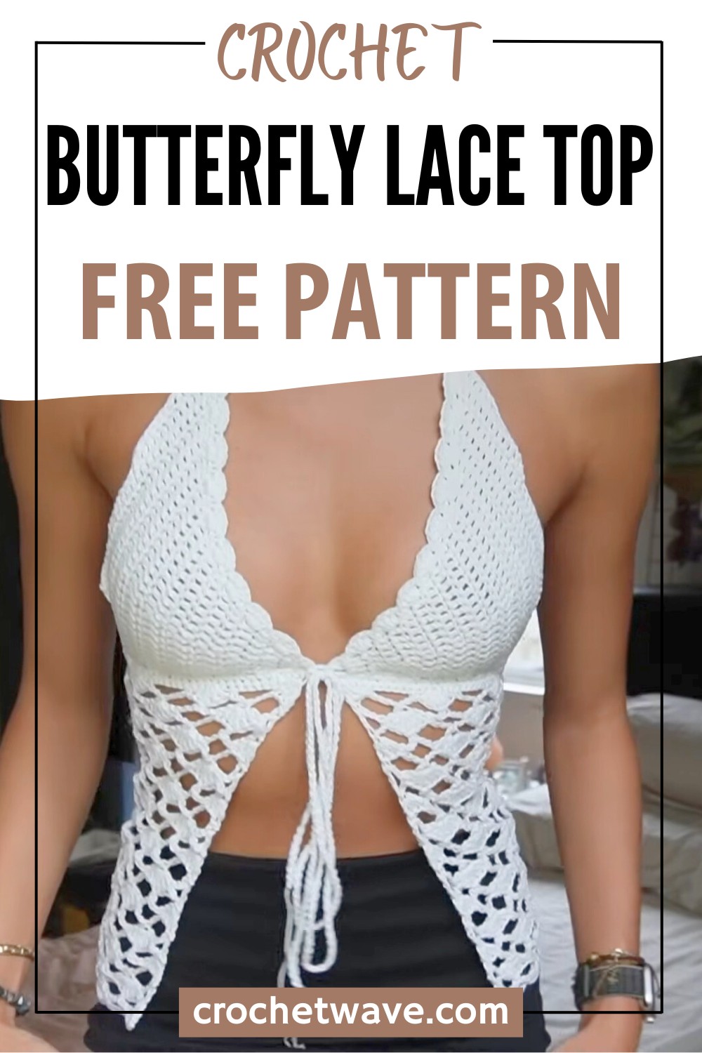 Crochet Butterfly Lace Top Tutorial
