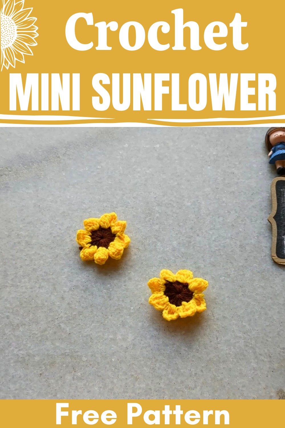 Crochet Mini Sunflower: Easy Guide for Beginners