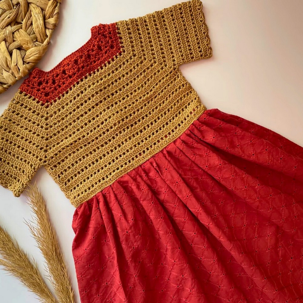 Crochet Yoke Dress for a 6-Year-Old Girl: Step-by-Step Guide